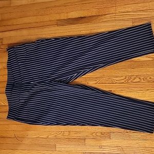 Navy stripped Time and Tru Capris